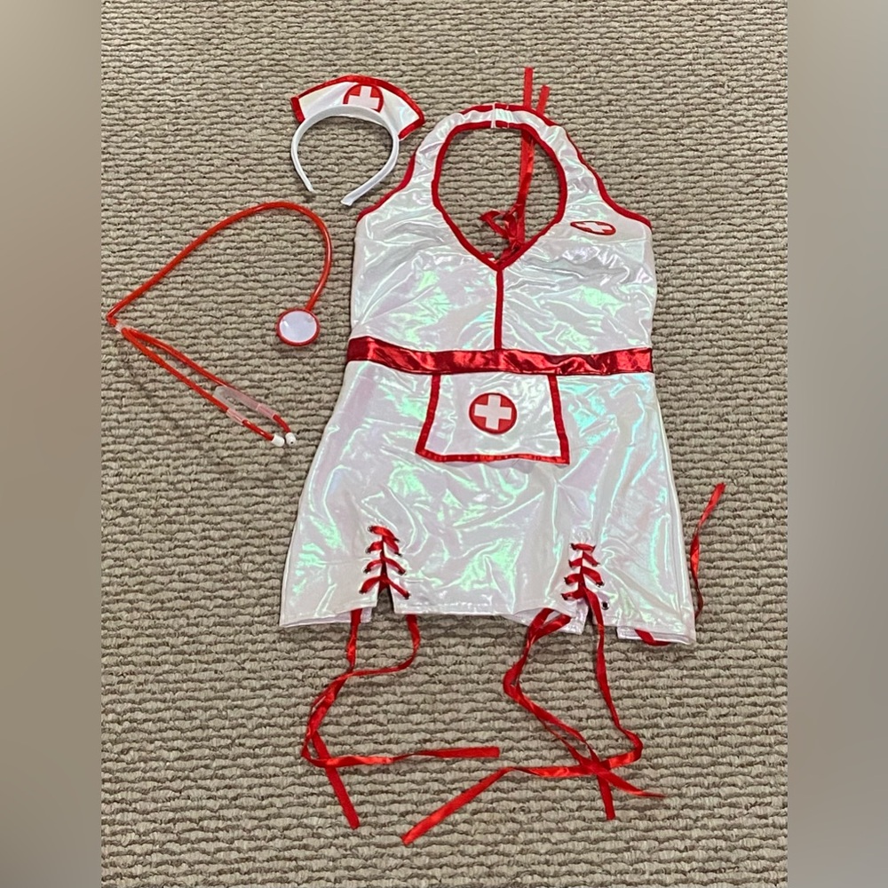 Music Legs Nurse Costume - Size SM
